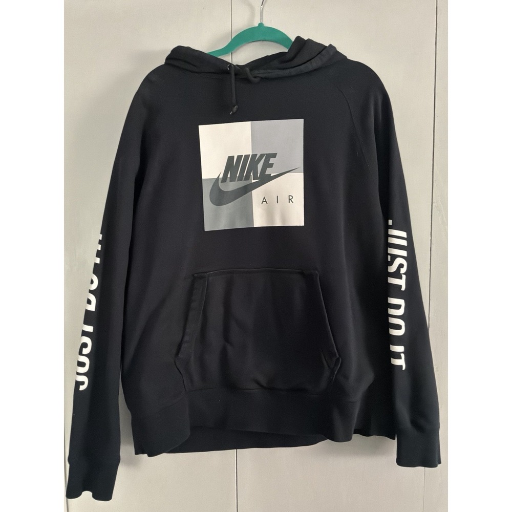 Nike Air‎ Just Do It Black Hoodie XXL 24" X 27"